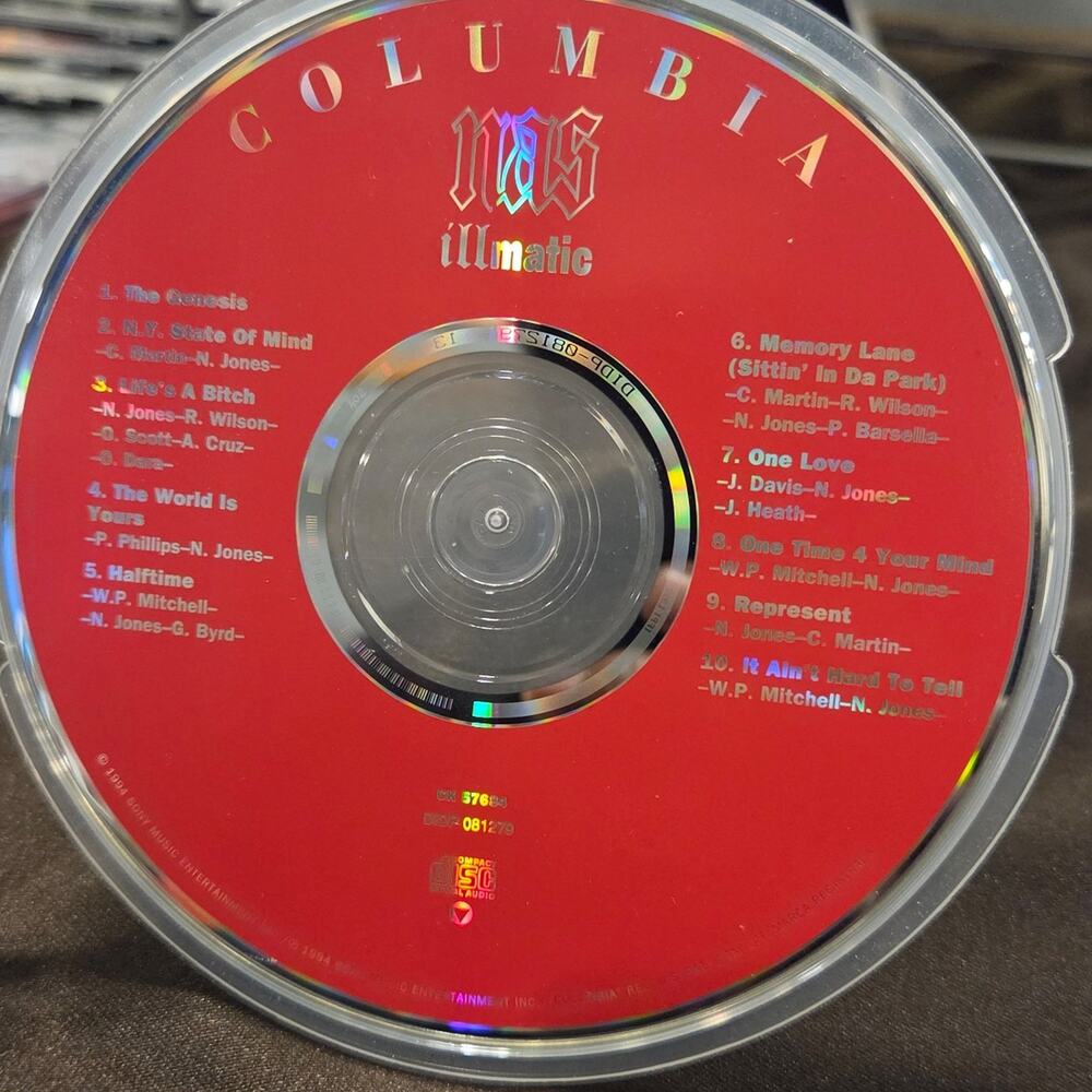 Vtg 1994 Nas ILLMATIC CD Hip Hop Rap